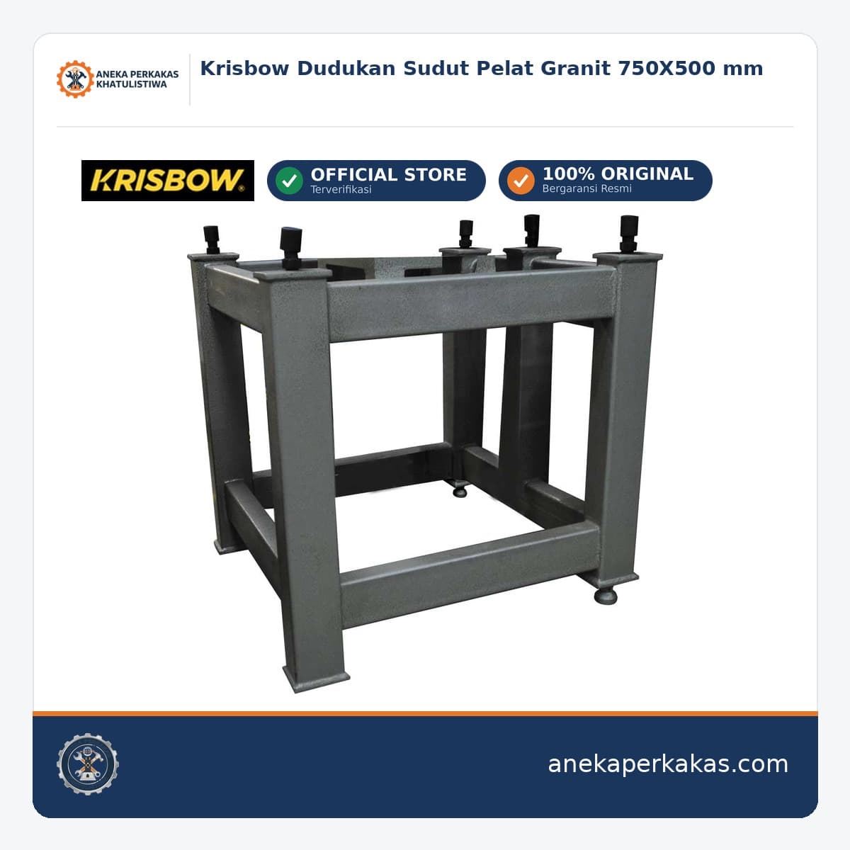 Krisbow Dudukan Sudut Pelat Granit 750X500 mm