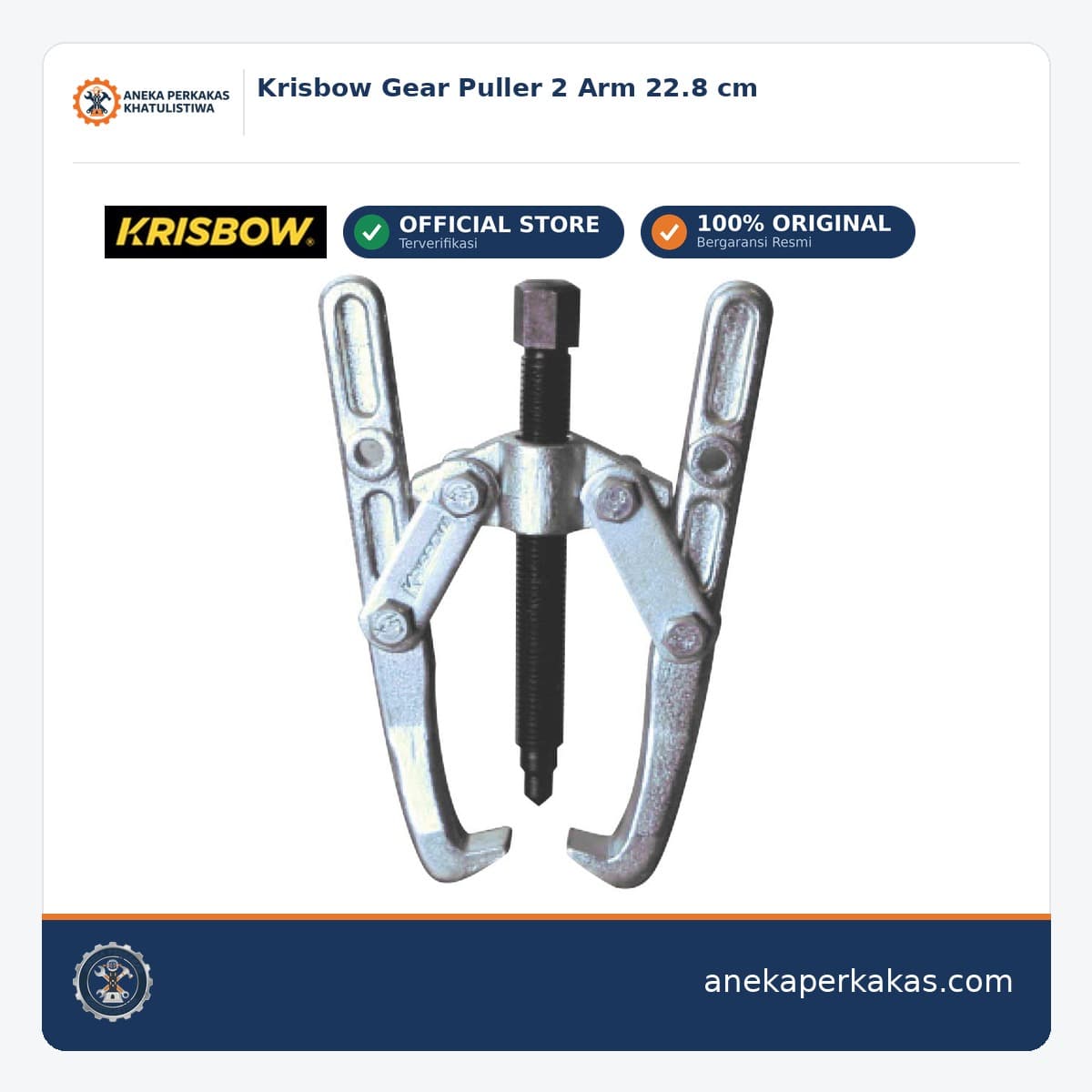 Krisbow Gear Puller 2 Arm 22.8 cm