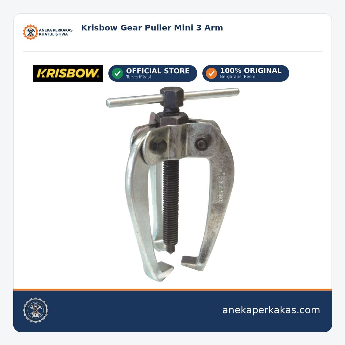 Krisbow Gear Puller Mini 3 Arm