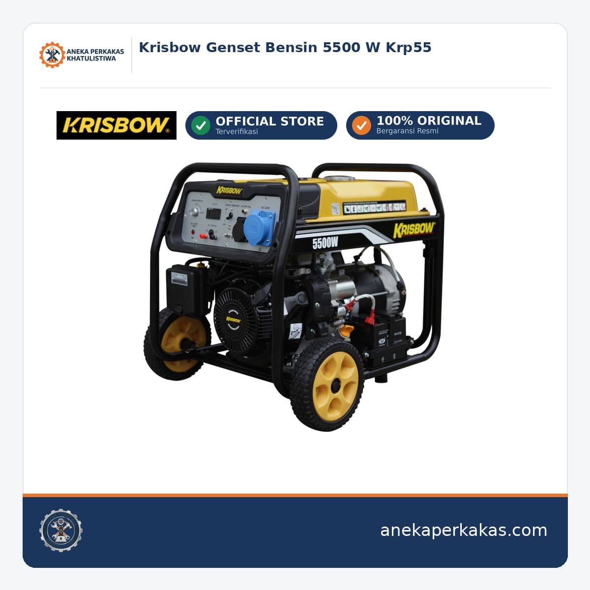 Krisbow Genset Bensin 5500 W Krp55
