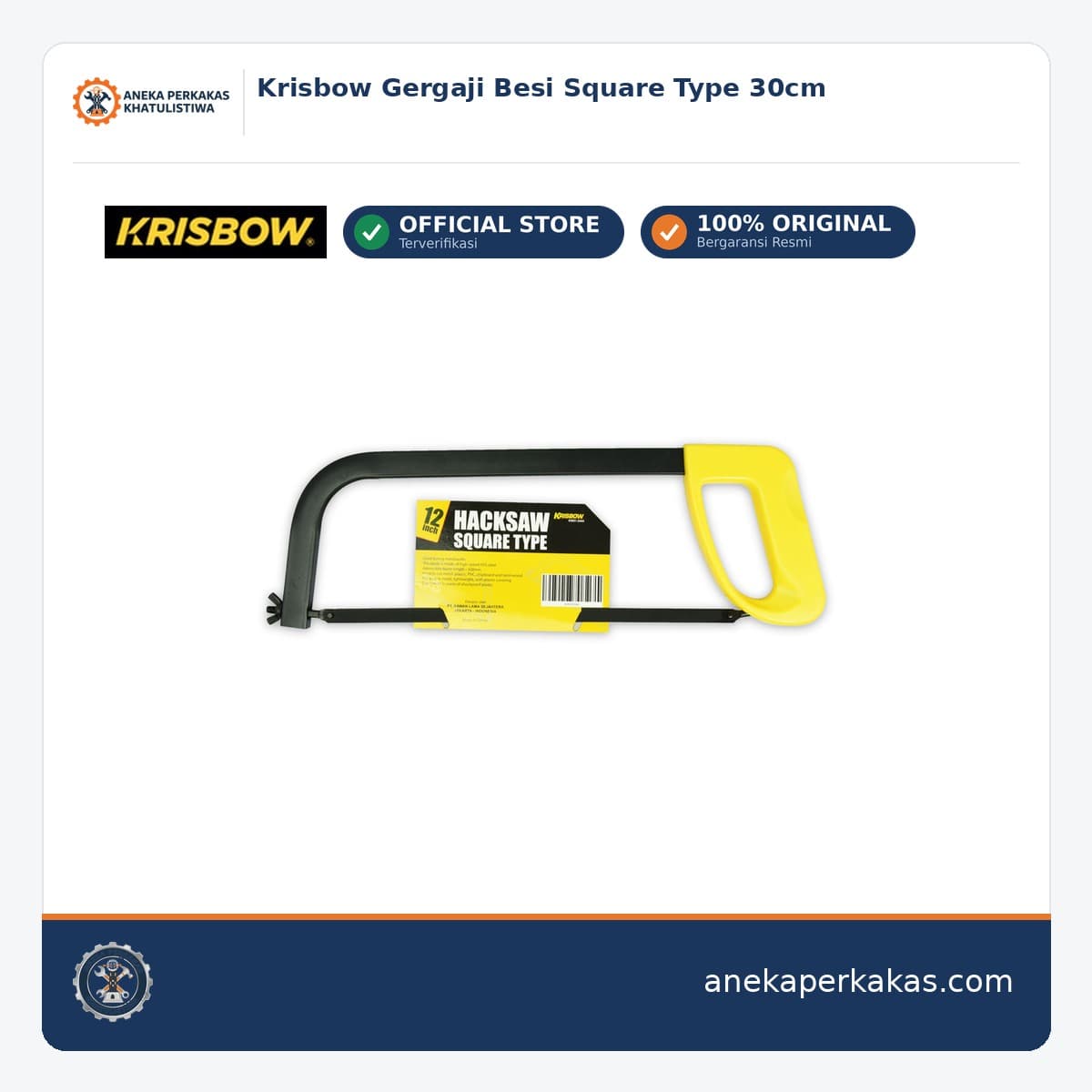 Krisbow Gergaji Besi Square Type 30cm