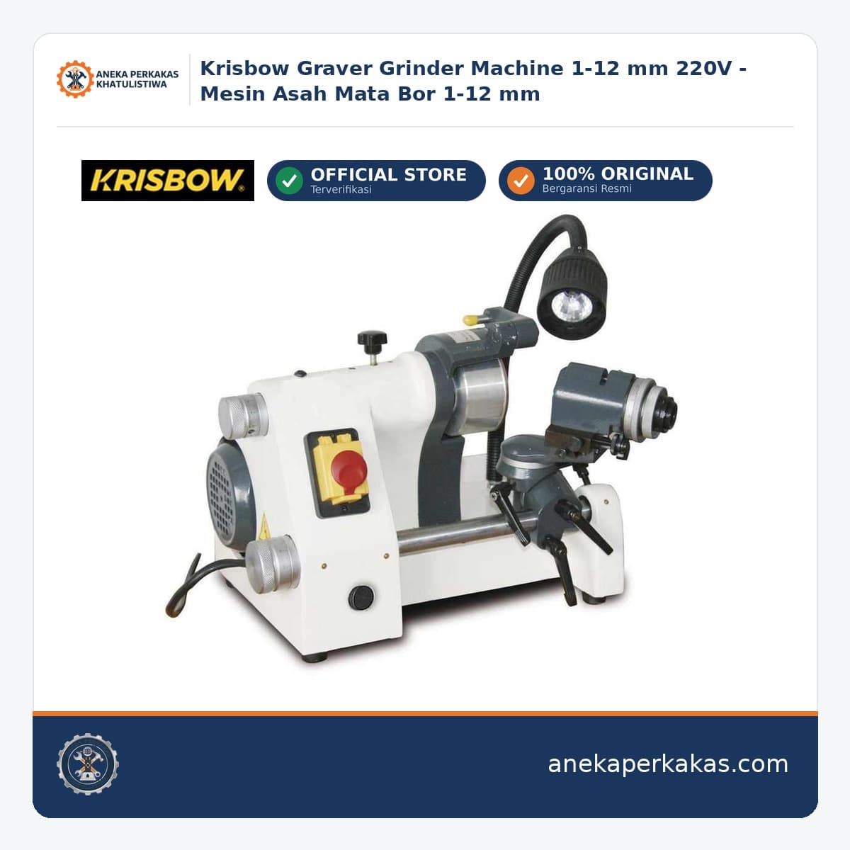 Krisbow Graver Grinder Machine 1-12 mm 220V - Mesin Asah Mata Bor 1-12 mm