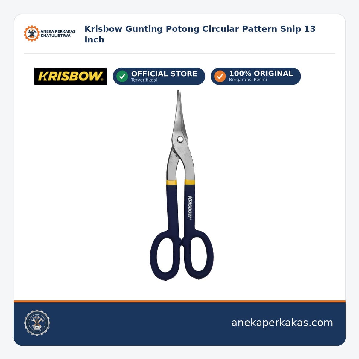 Krisbow Gunting Potong Circular Pattern Snip 13 Inch