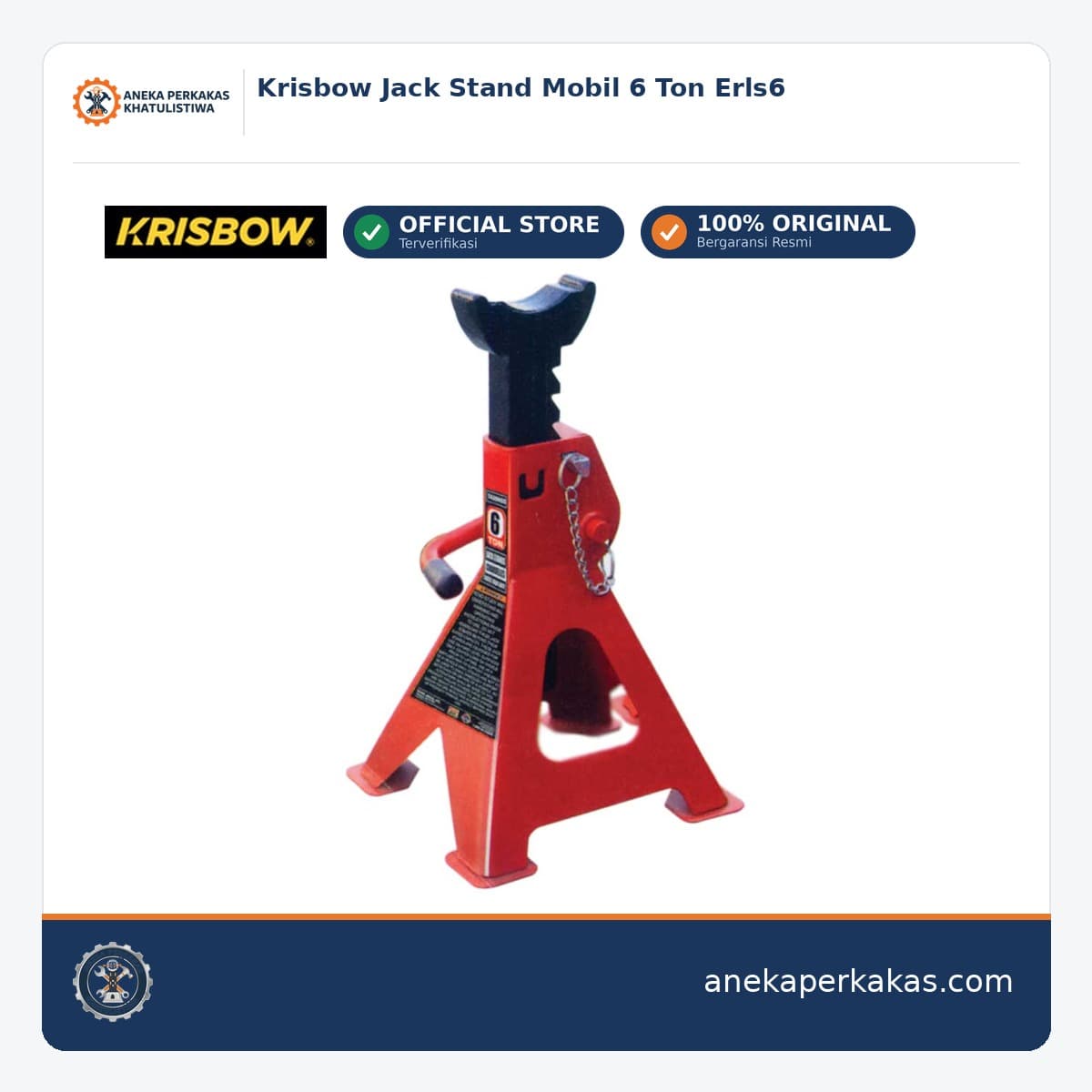 Krisbow Jack Stand Mobil 6 Ton Erls6