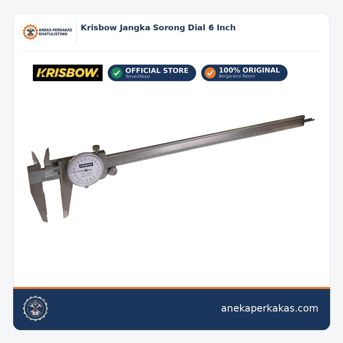 Krisbow Jangka Sorong Dial 6 Inch