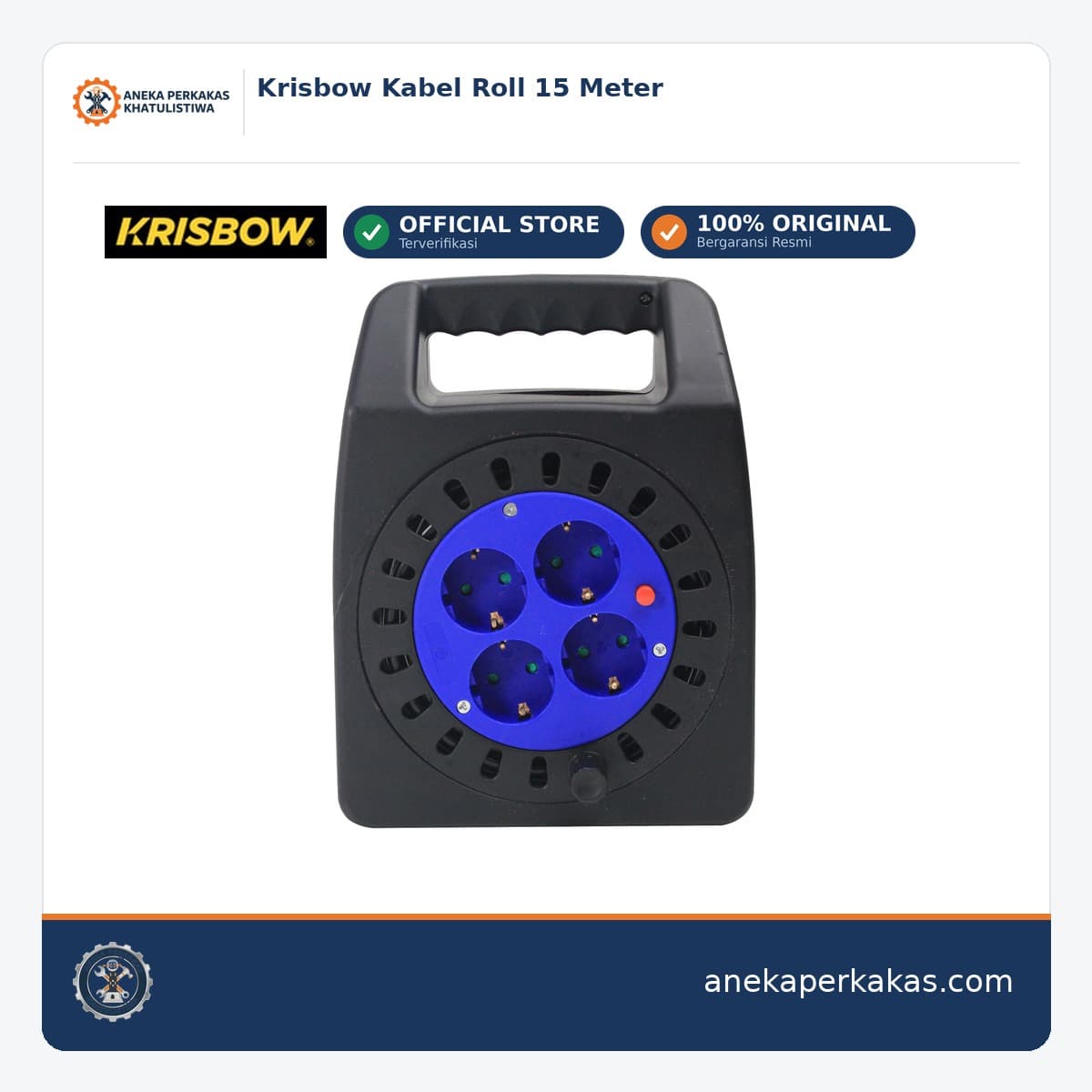 Krisbow Kabel Roll 15 Meter