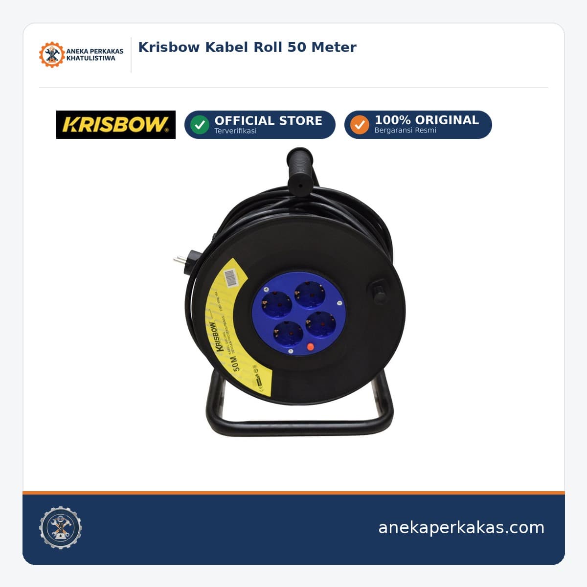 Krisbow Kabel Roll 50 Meter
