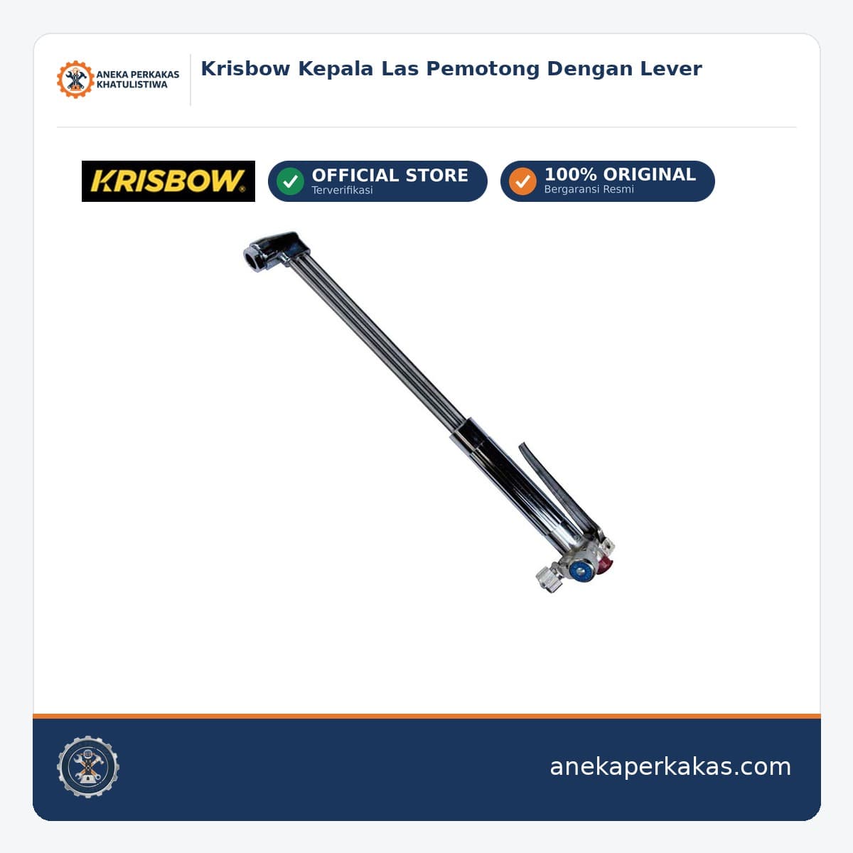 Krisbow Kepala Las Pemotong Dengan Lever