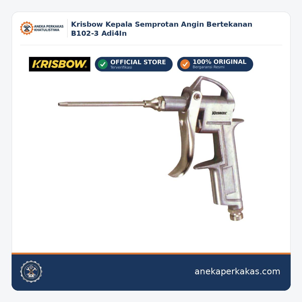 Krisbow Kepala Semprotan Angin Bertekanan B102-3 Adi4In