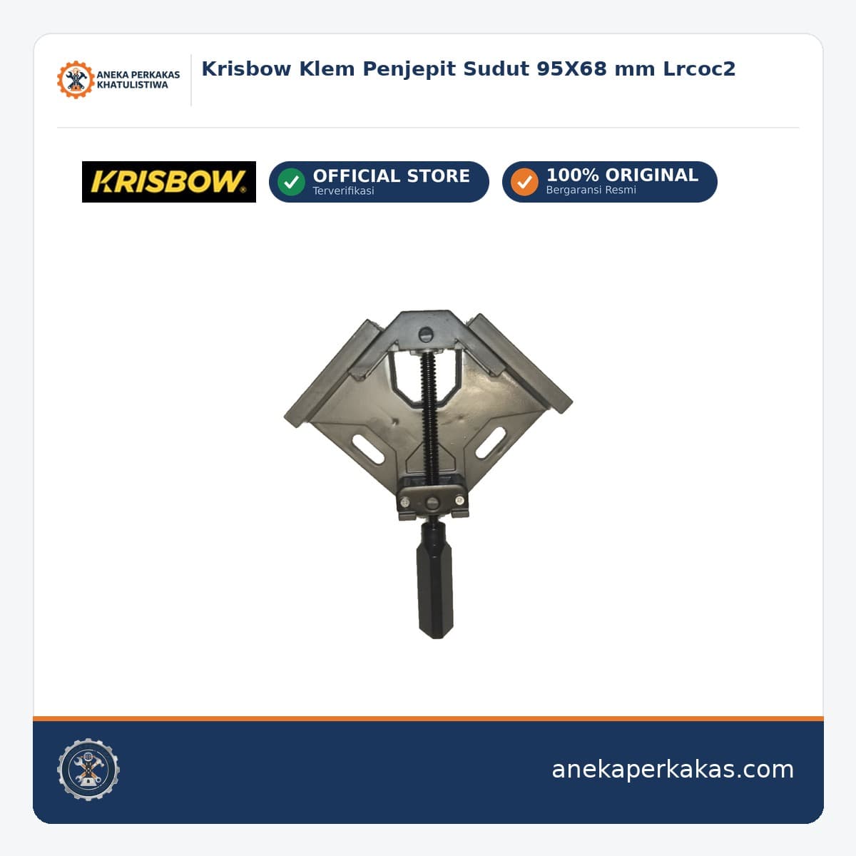 Krisbow Klem Penjepit Sudut 95X68 mm Lrcoc2