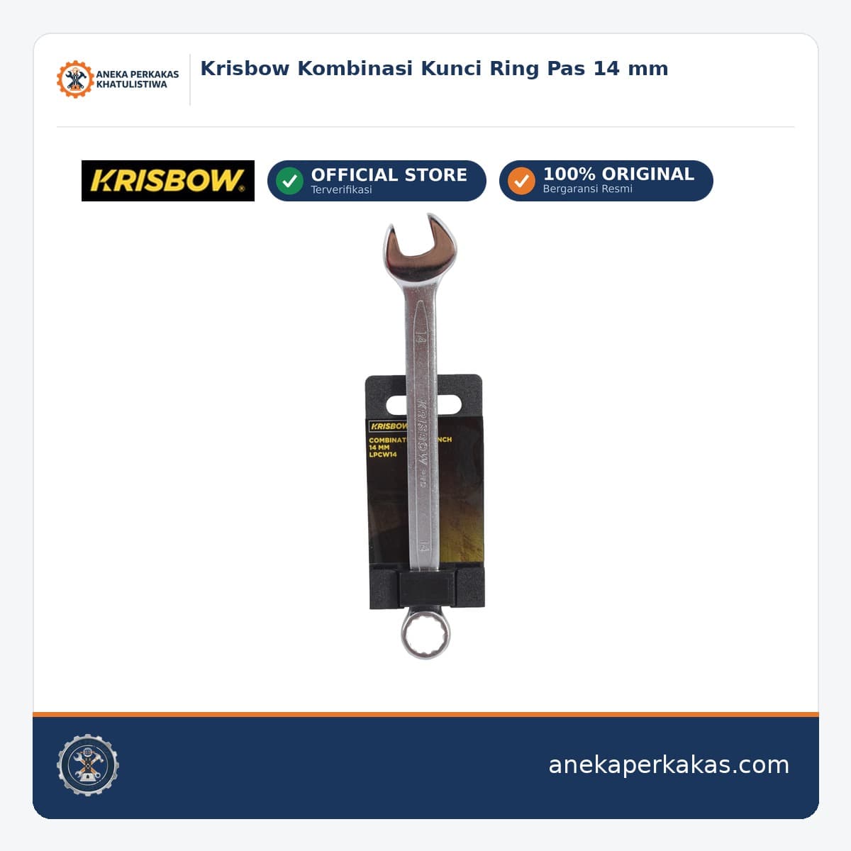 Krisbow Kombinasi Kunci Ring Pas 14 mm