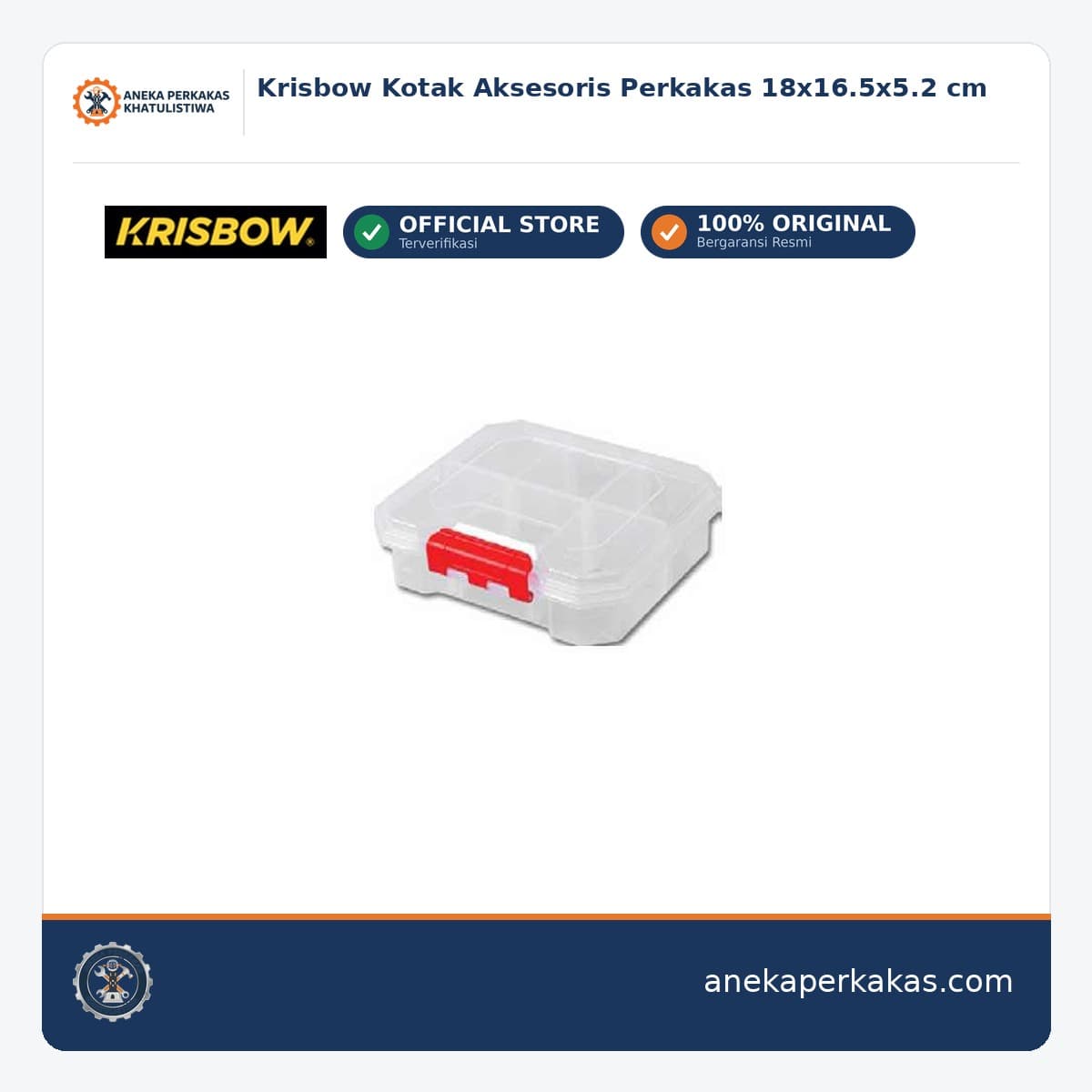 Krisbow Kotak Aksesoris Perkakas 18x16.5x5.2 cm