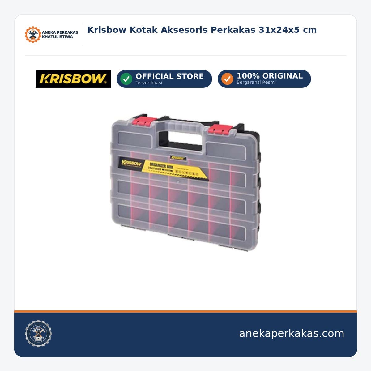 Krisbow Kotak Aksesoris Perkakas 31x24x5 cm