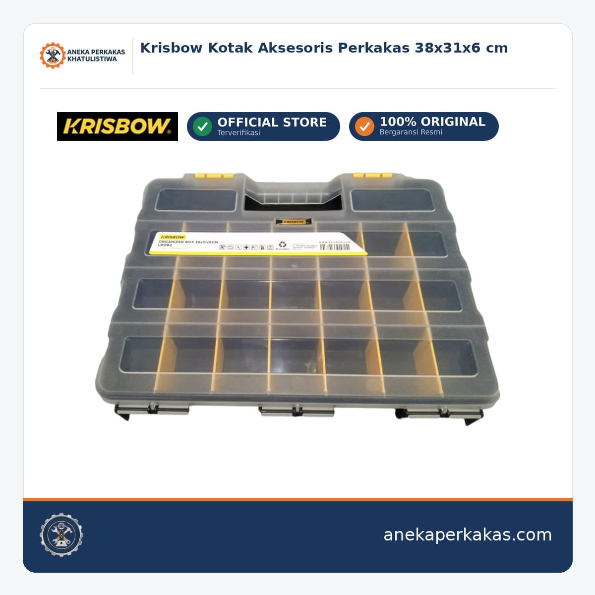 Krisbow Kotak Aksesoris Perkakas 38x31x6 cm