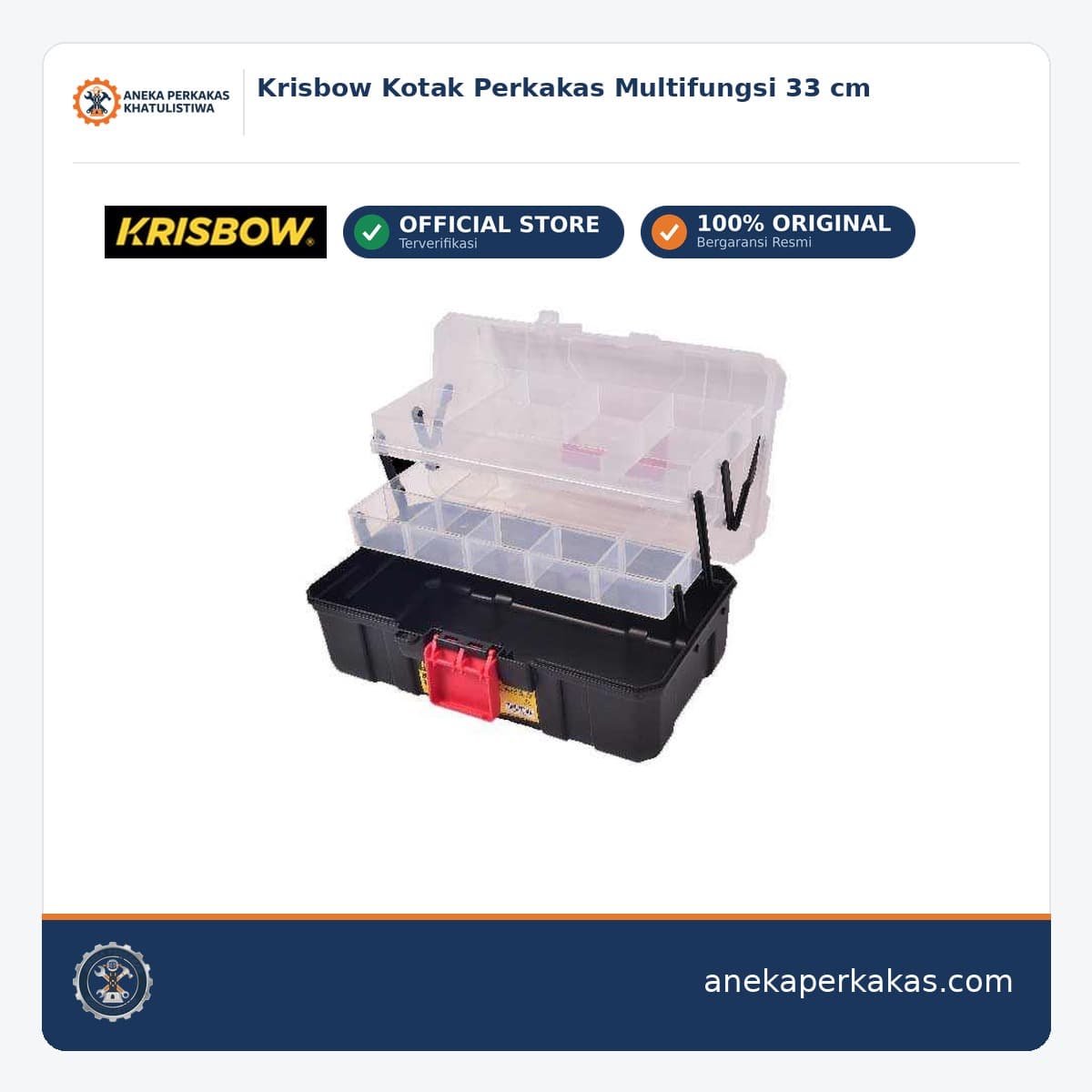 Krisbow Kotak Perkakas Multifungsi 33 cm