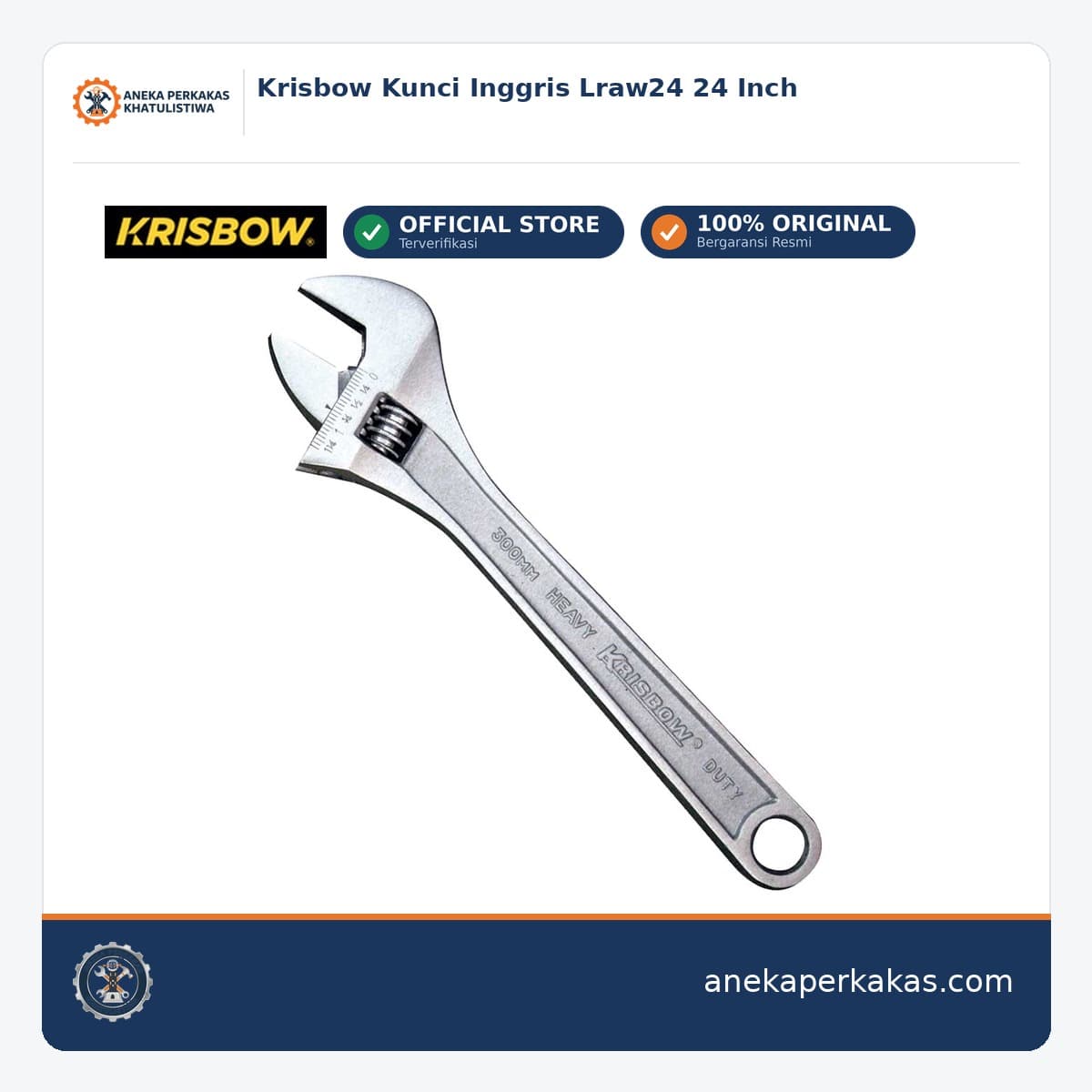 Krisbow Kunci Inggris Lraw24 24 Inch