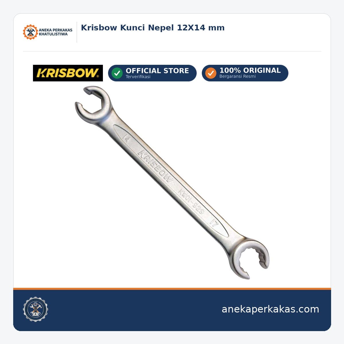 Krisbow Kunci Nepel 12X14 mm