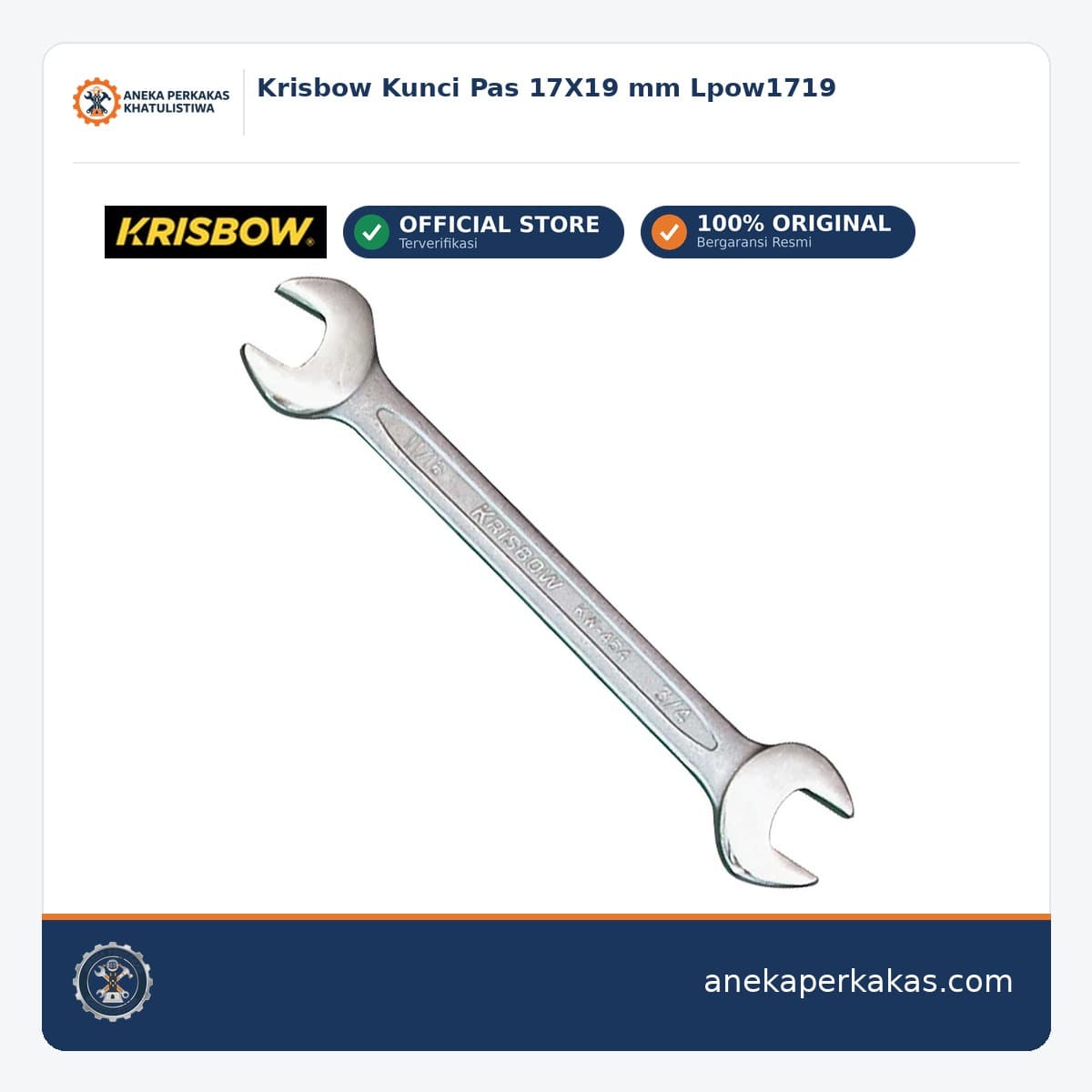 Krisbow Kunci Pas 17X19 mm Lpow1719