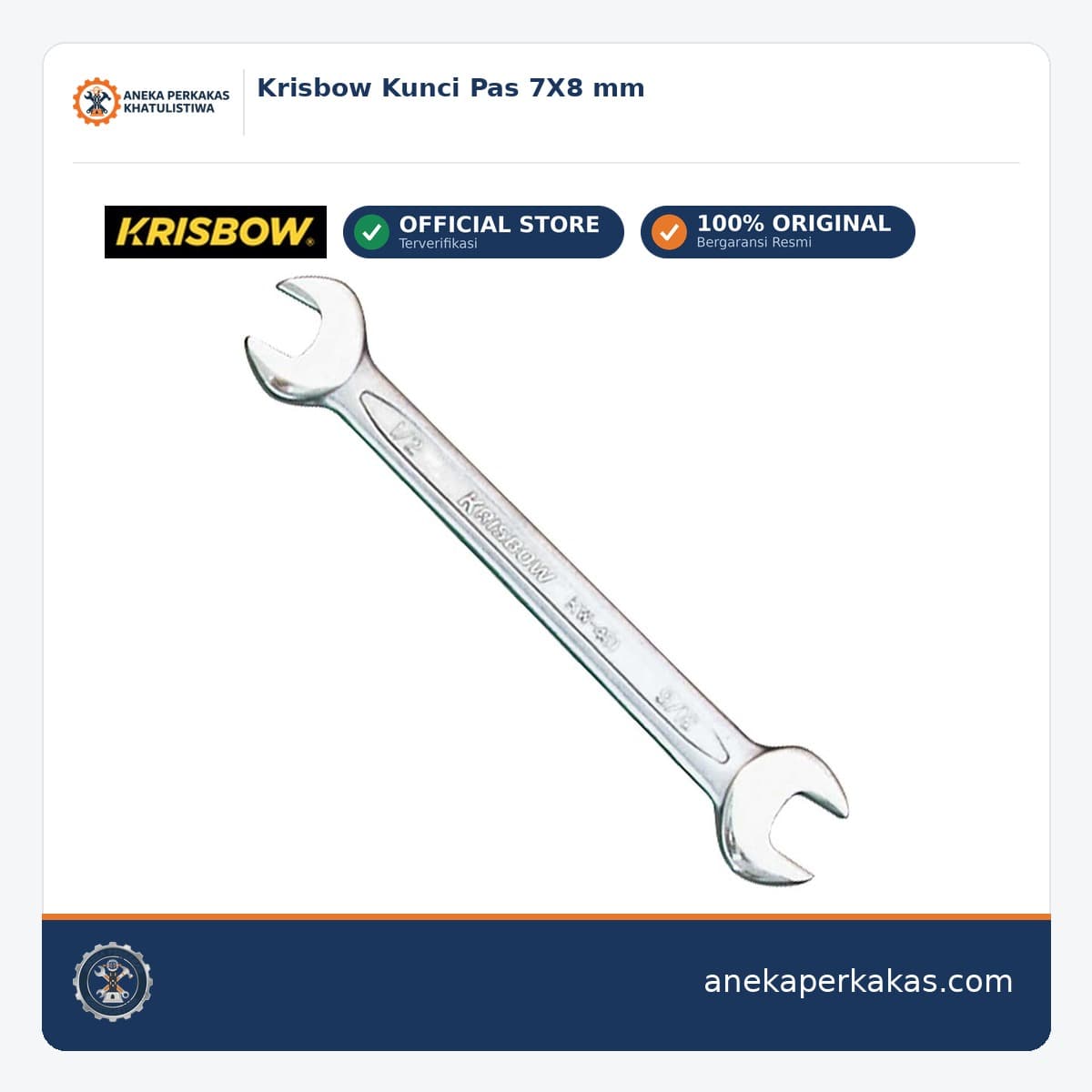 Krisbow Kunci Pas 7X8 mm
