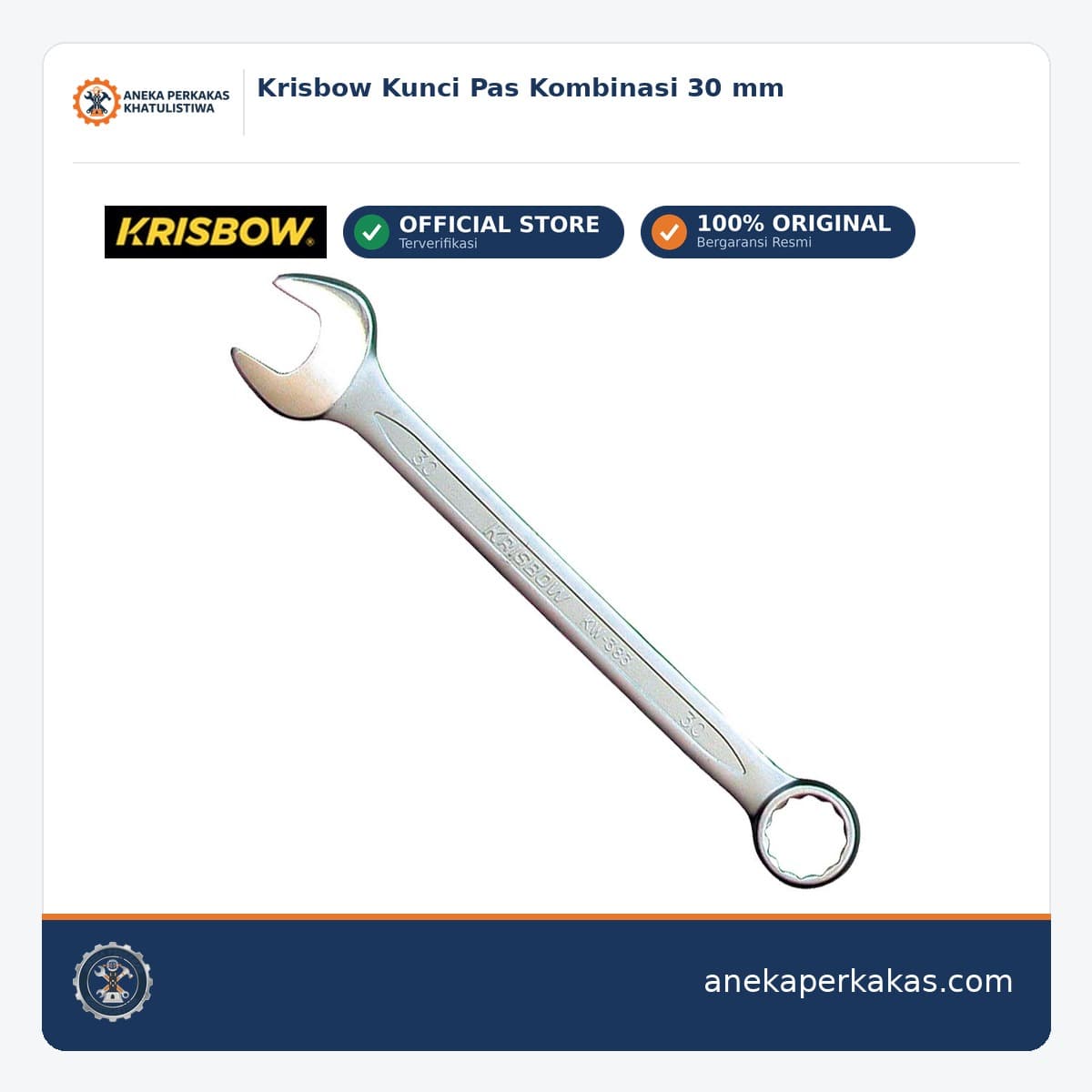Krisbow Kunci Pas Kombinasi 30 mm