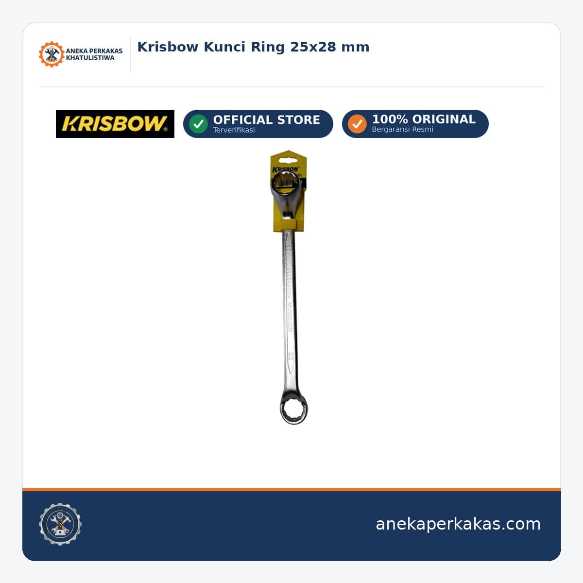 Krisbow Kunci Ring 25x28 mm