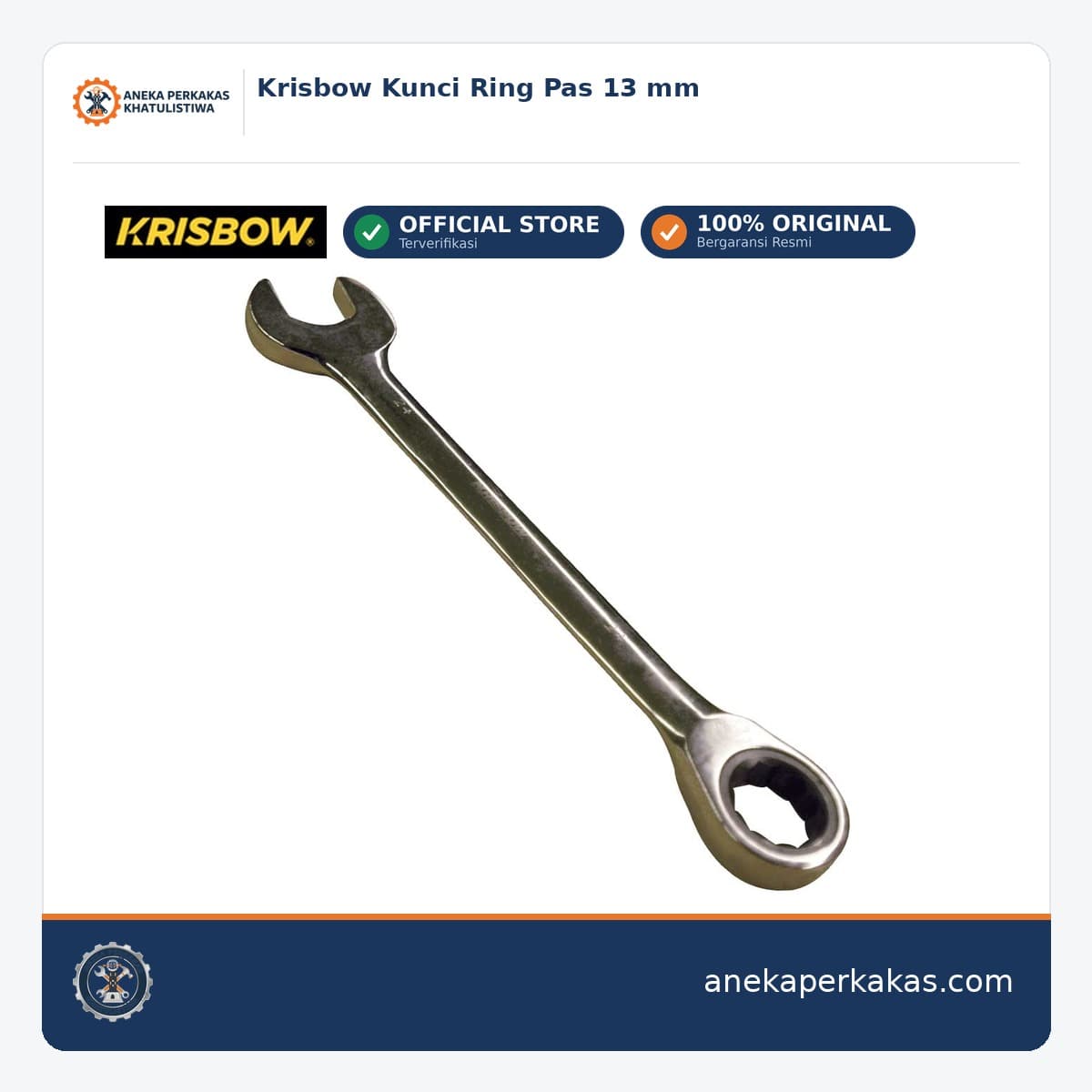 Krisbow Kunci Ring Pas 13 mm