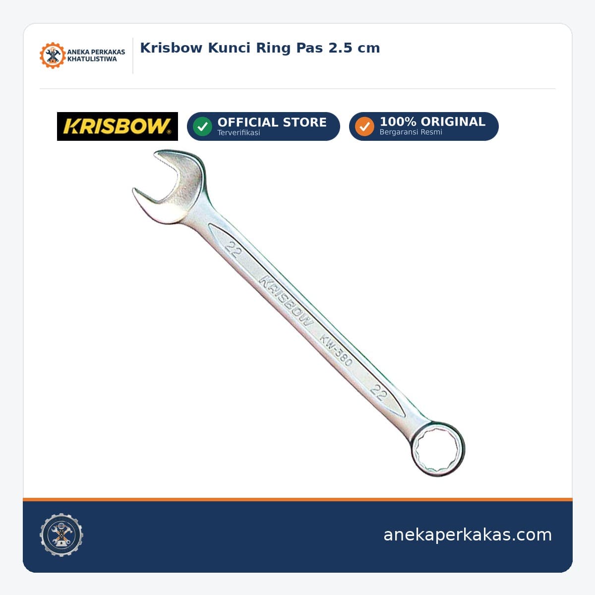 Krisbow Kunci Ring Pas 2.5 cm