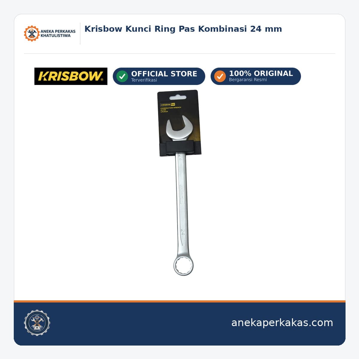 Krisbow Kunci Ring Pas Kombinasi 24 mm