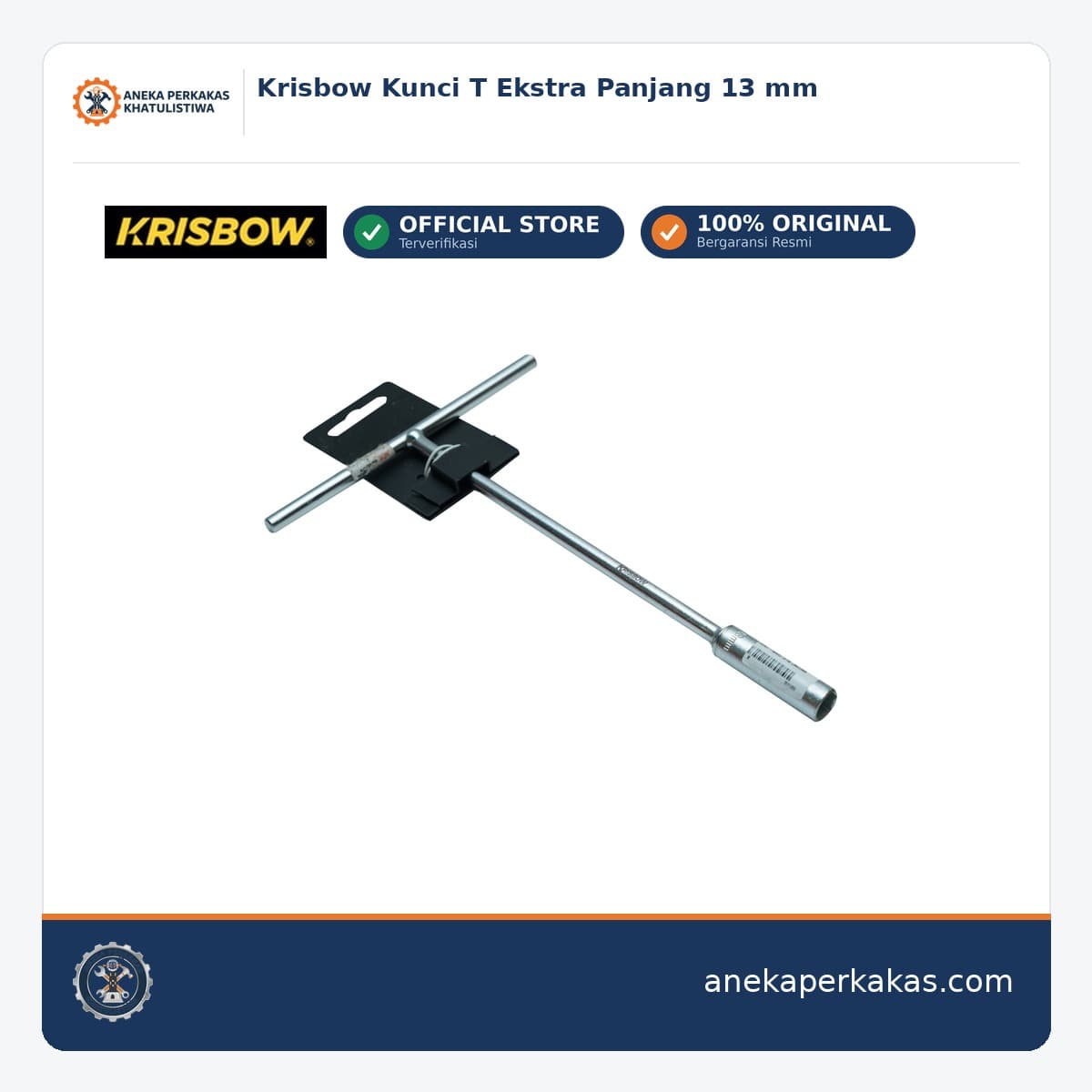 Krisbow Kunci T Ekstra Panjang 13 mm
