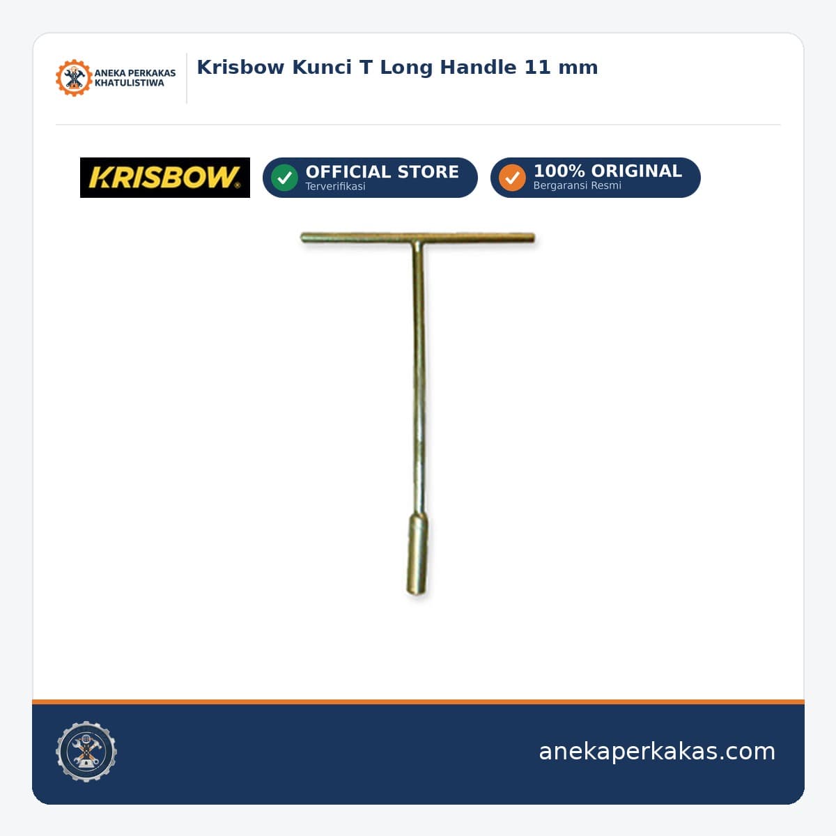 Krisbow Kunci T Long Handle 11 mm