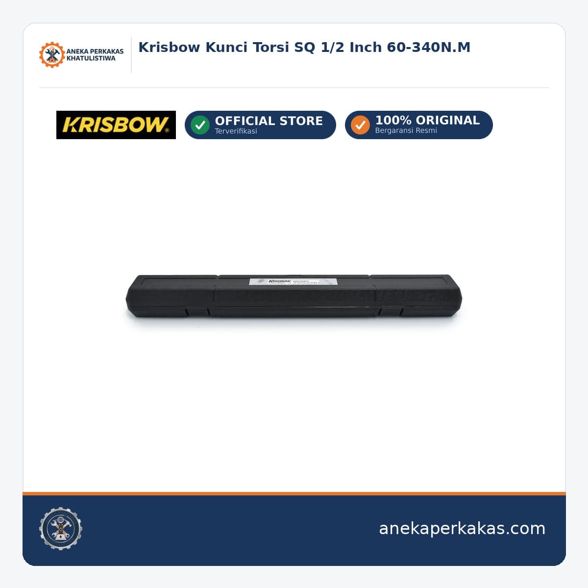 Krisbow Kunci Torsi SQ 1/2 Inch 60-340N.M