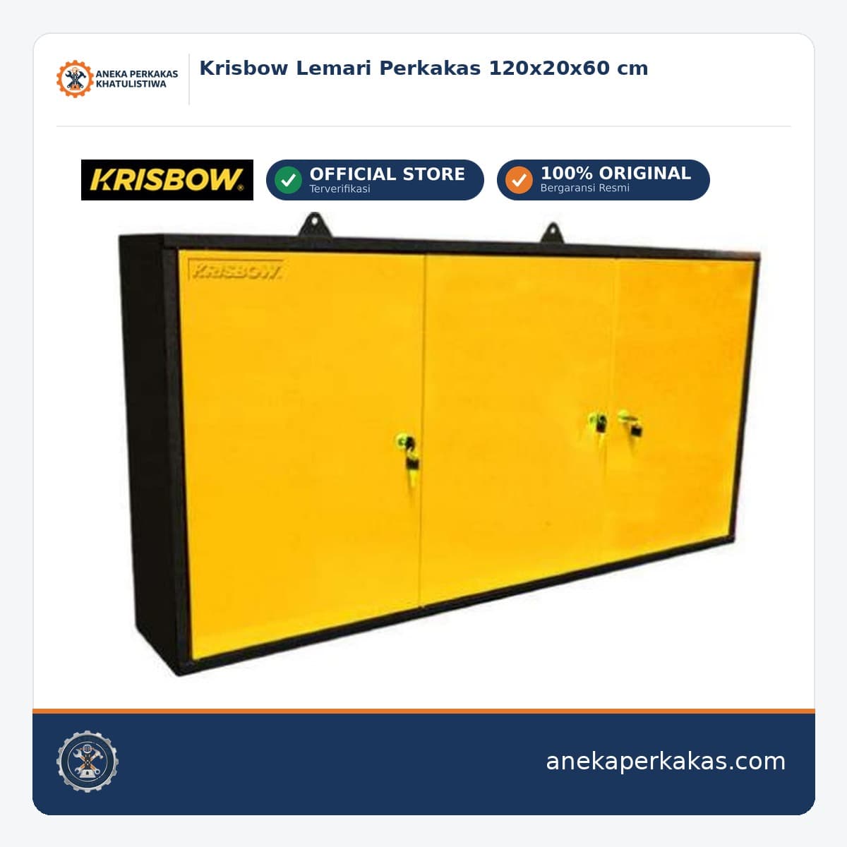 Krisbow Lemari Perkakas 120x20x60 cm