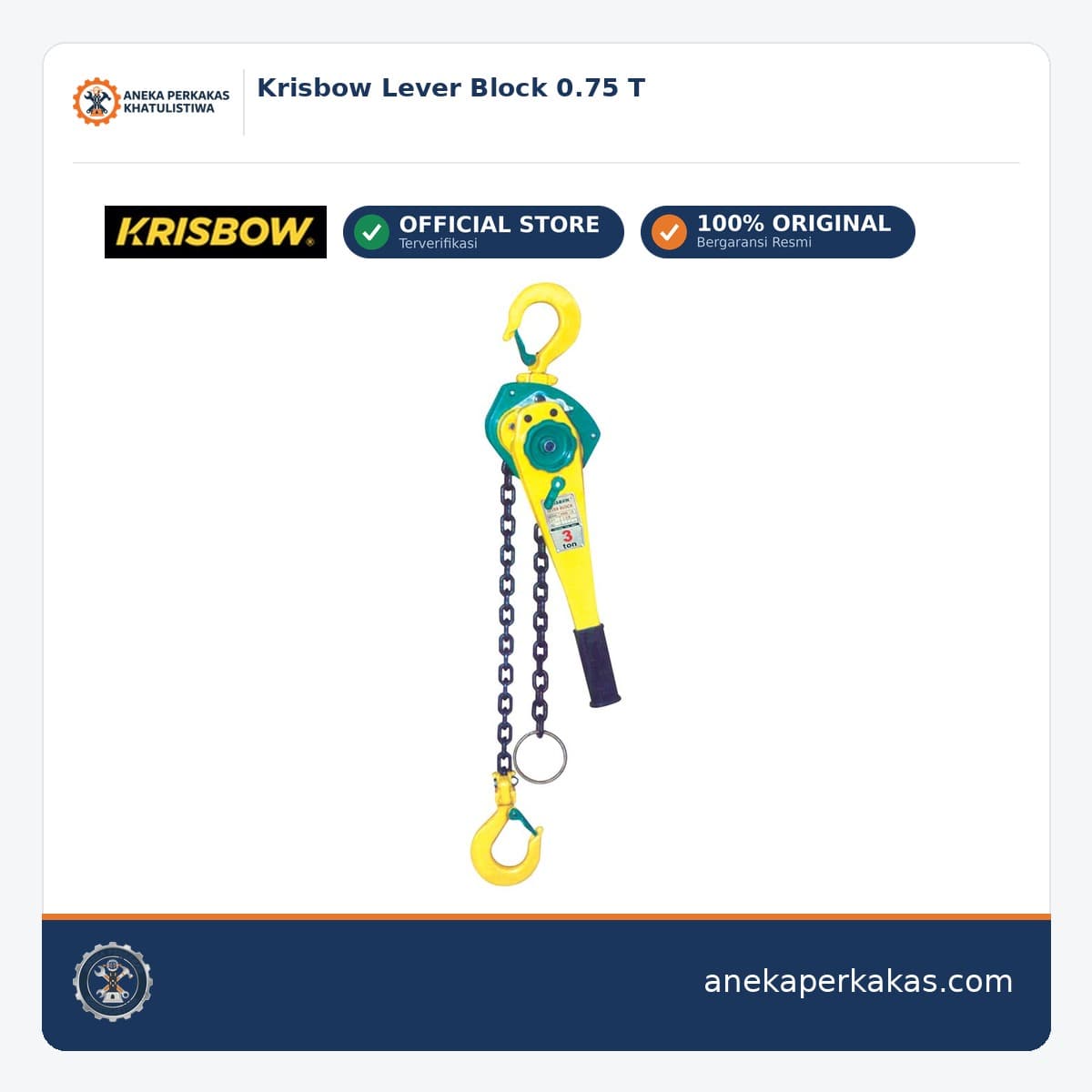 Krisbow Lever Block 0.75 T