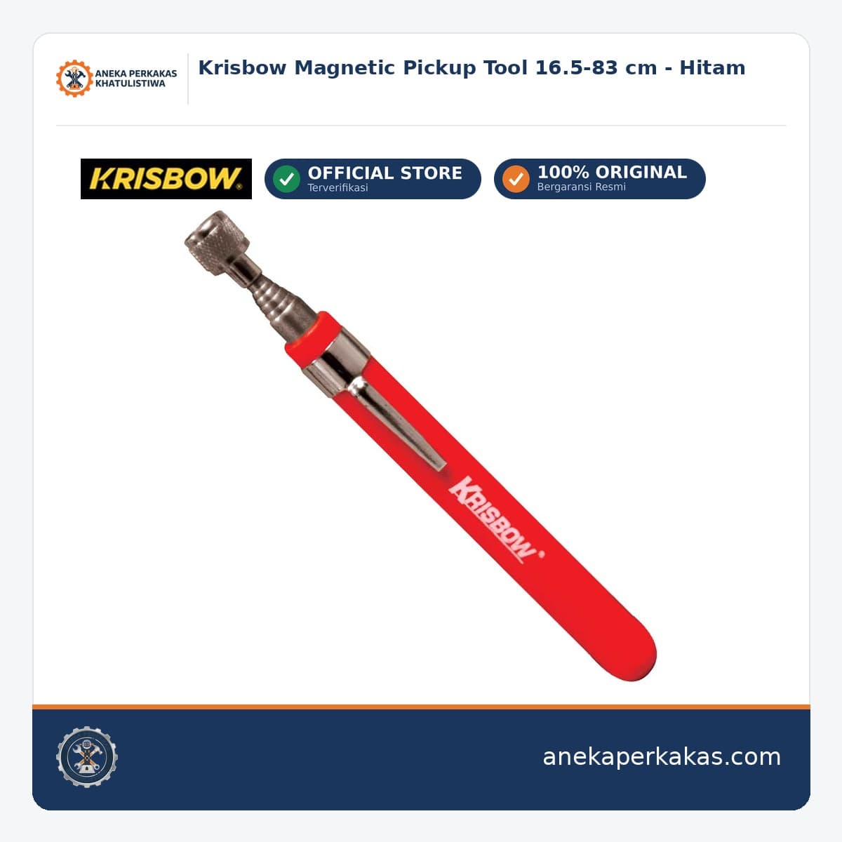 Krisbow Magnetic Pickup Tool 16.5-83 cm - Hitam
