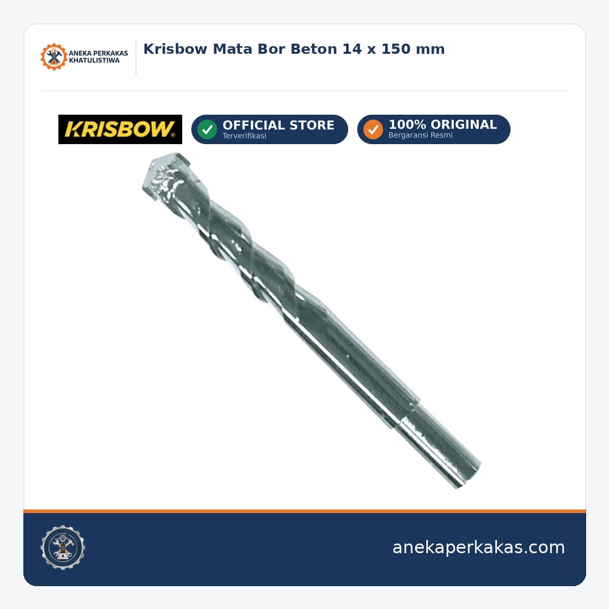 Krisbow Mata Bor Beton 14 x 150 mm
