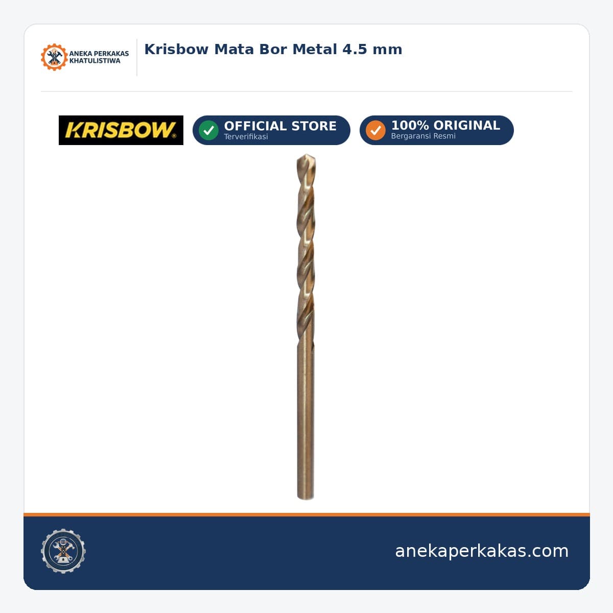 Krisbow Mata Bor Metal 4.5 mm