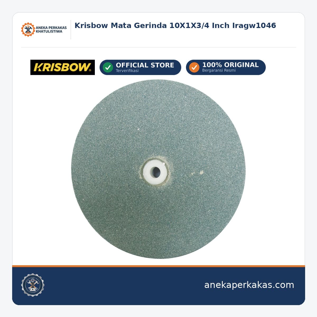 Krisbow Mata Gerinda 10X1X3/4 Inch Iragw1046