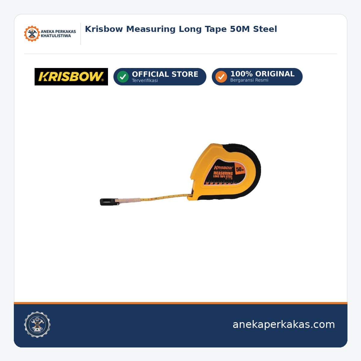 Krisbow Measuring Long Tape 50M Steel