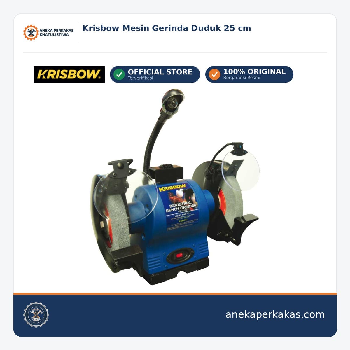 Krisbow Mesin Gerinda Duduk 25 cm