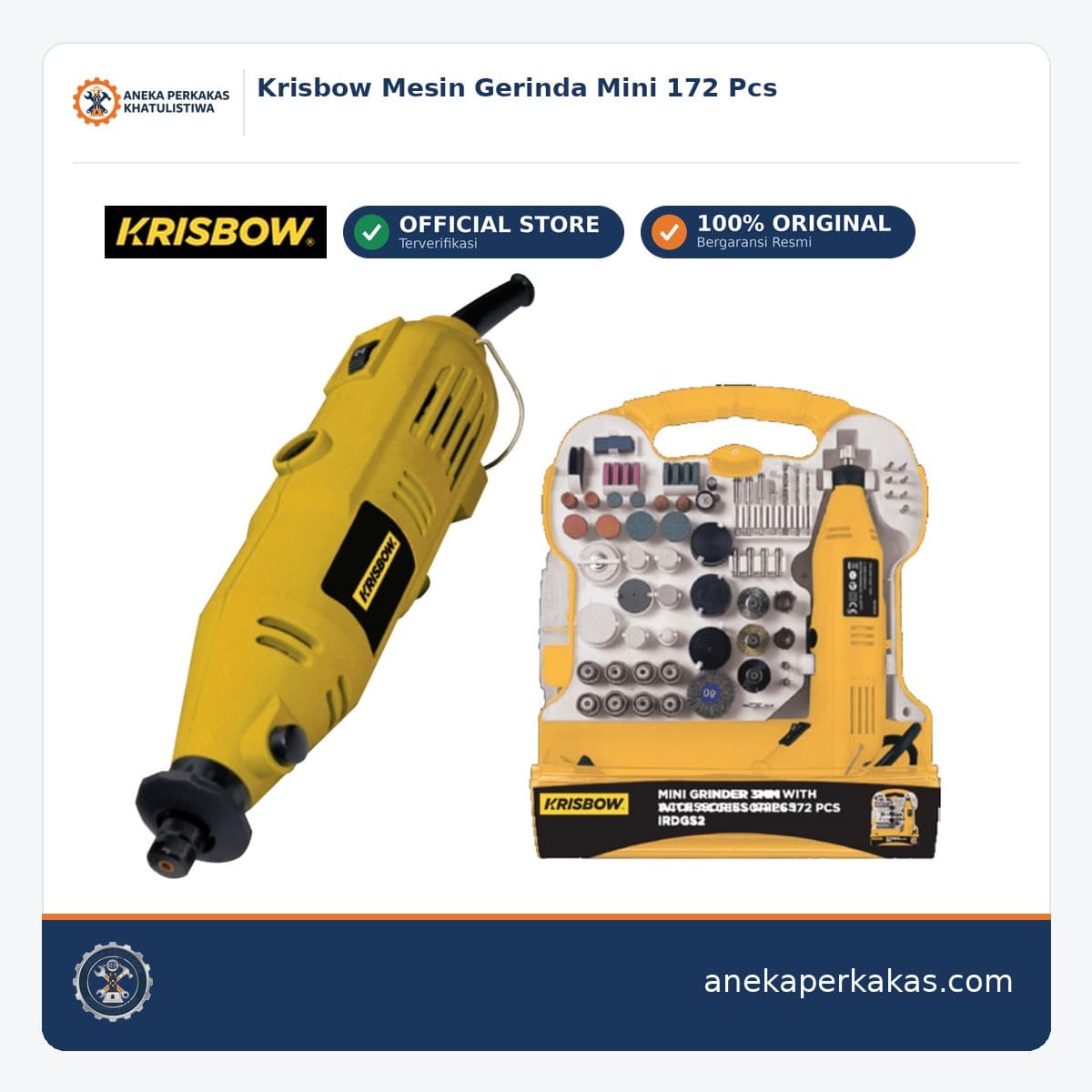 Krisbow Mesin Gerinda Mini 172 Pcs
