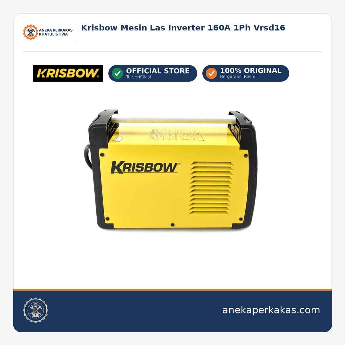 Krisbow Mesin Las Inverter 160A 1Ph Vrsd16