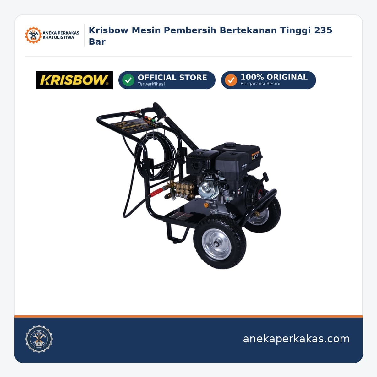 Krisbow Mesin Pembersih Bertekanan Tinggi 235 Bar