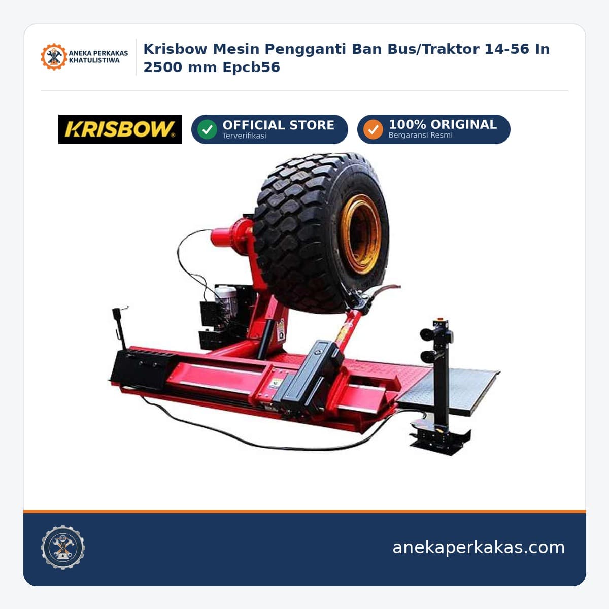 Krisbow Mesin Pengganti Ban Bus/Traktor 14-56 In 2500 mm Epcb56