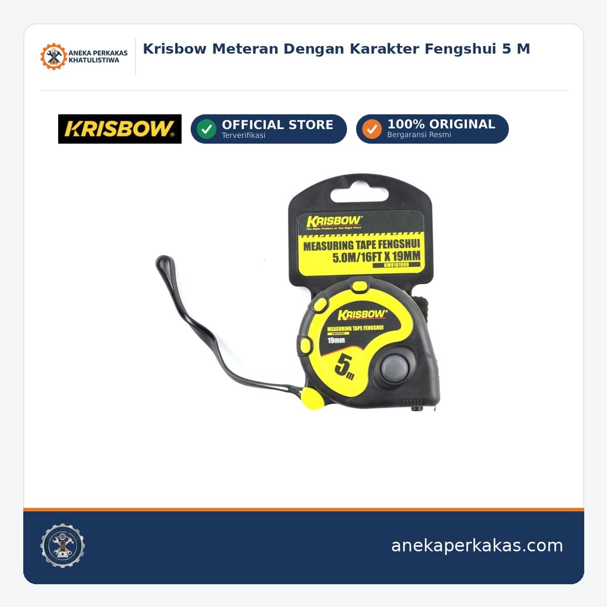 Krisbow Meteran Dengan Karakter Fengshui 5 M