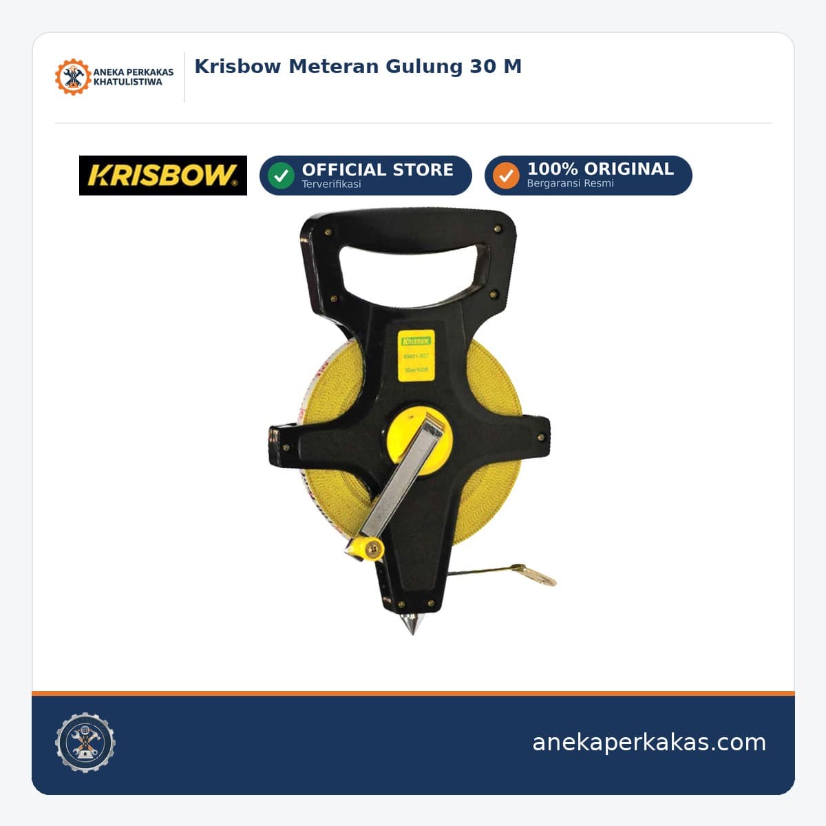 Krisbow Meteran Gulung 30 M