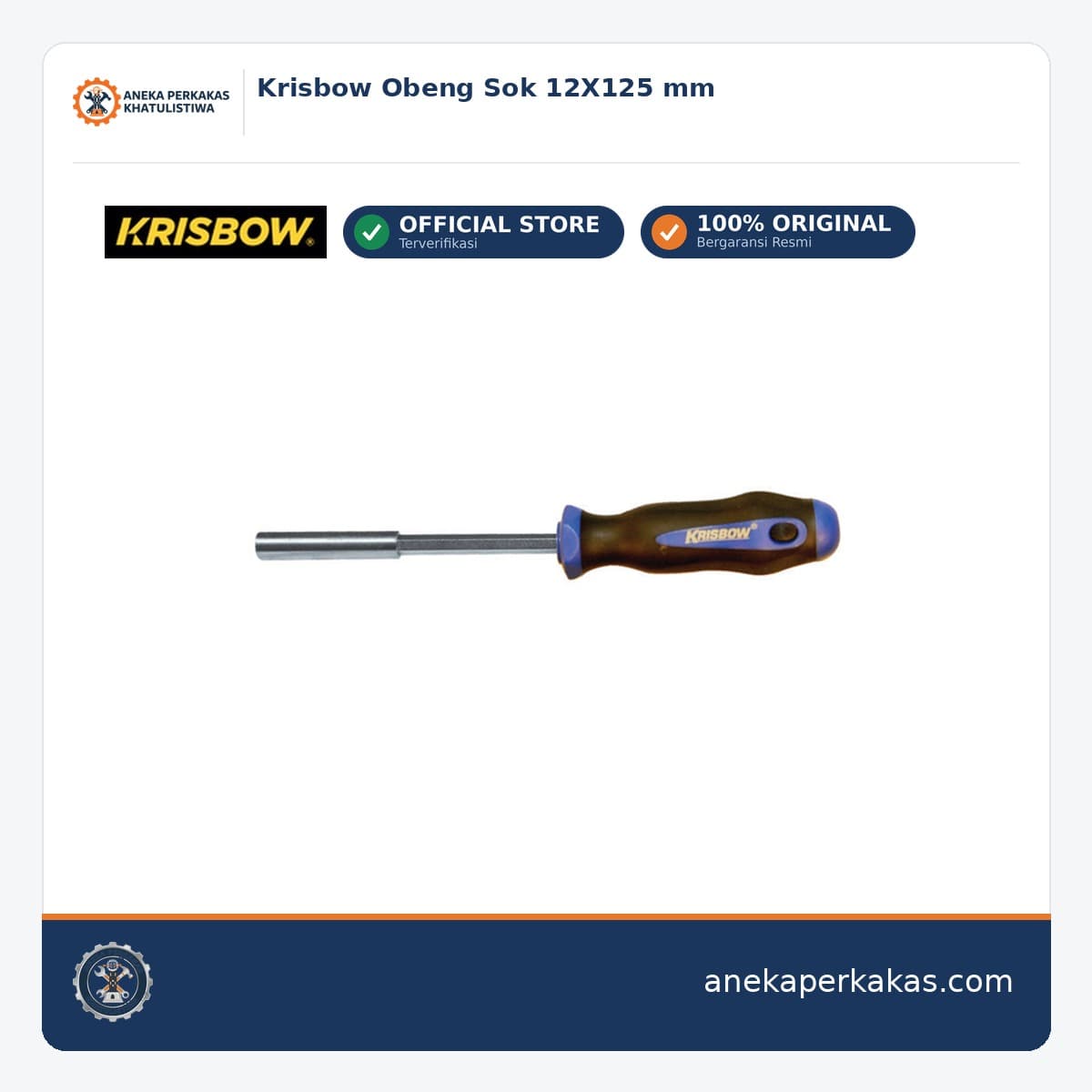 Krisbow Obeng Sok 12X125 mm