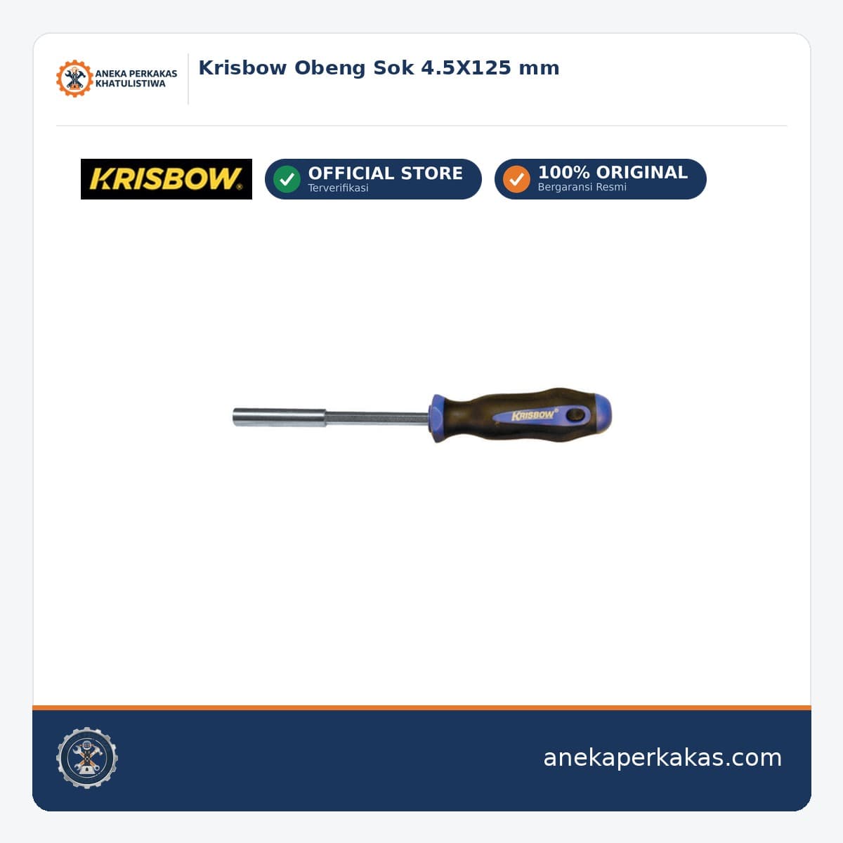Krisbow Obeng Sok 4.5X125 mm