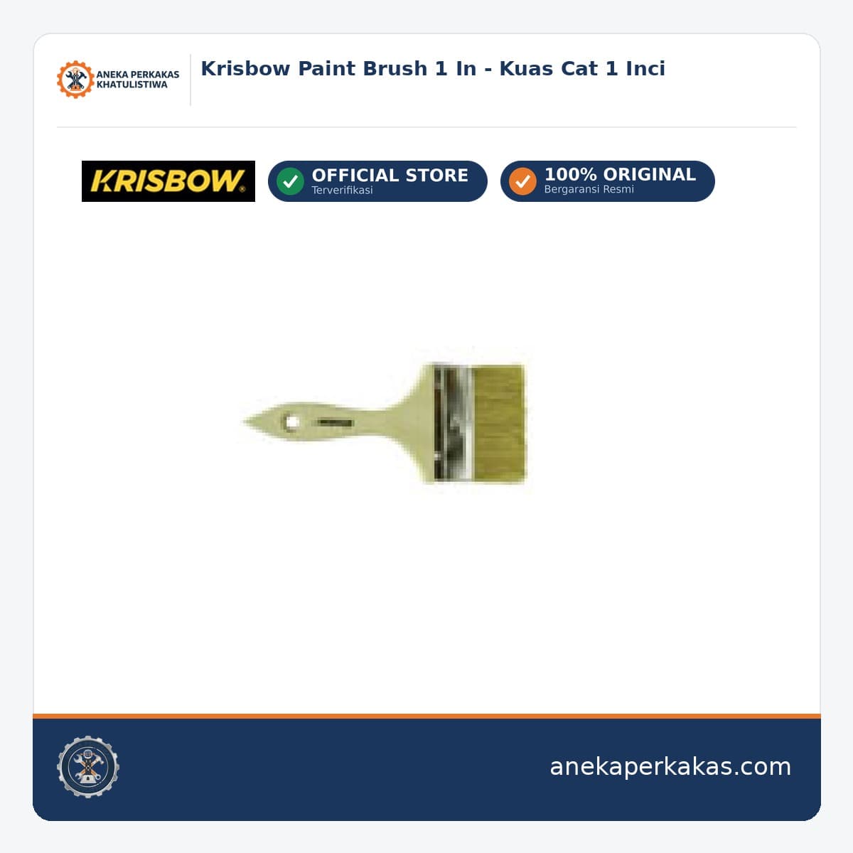 Krisbow Paint Brush 1 In - Kuas Cat 1 Inci