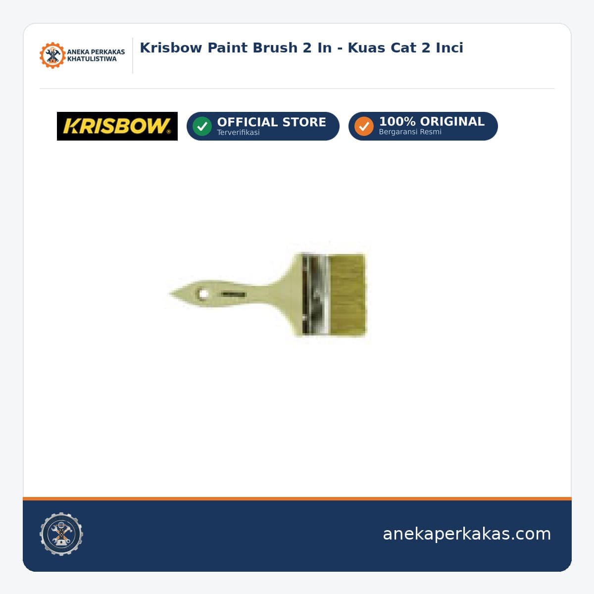 Krisbow Paint Brush 2 In - Kuas Cat 2 Inci