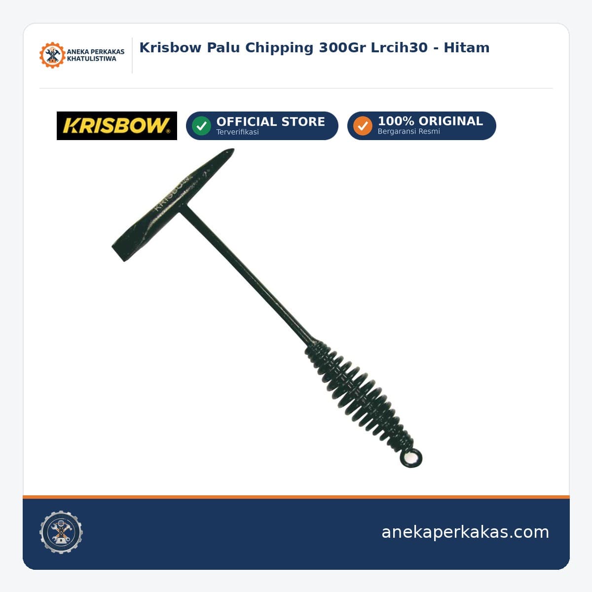 Krisbow Palu Chipping 300Gr Lrcih30 - Hitam